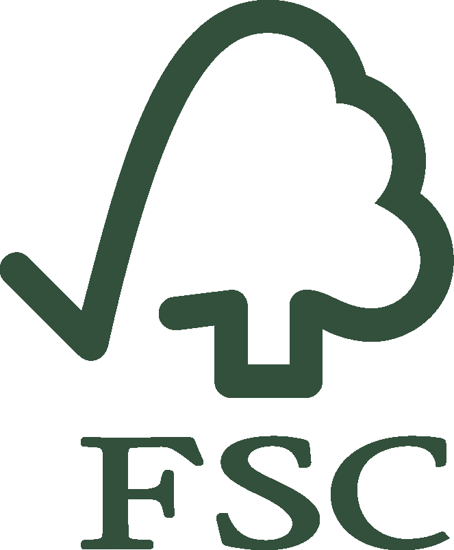 Logo de la certification FSC®, attestant que le bois utilisé par Bonnuit provient de forêts gérées durablement