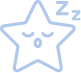 Pictogramme représentant une étoile endormie pour illustrer le service de devis sur mesure Bonnuit