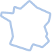 Pictogramme représentant une carte de France pour illustrer la fabrication locale près de Lille