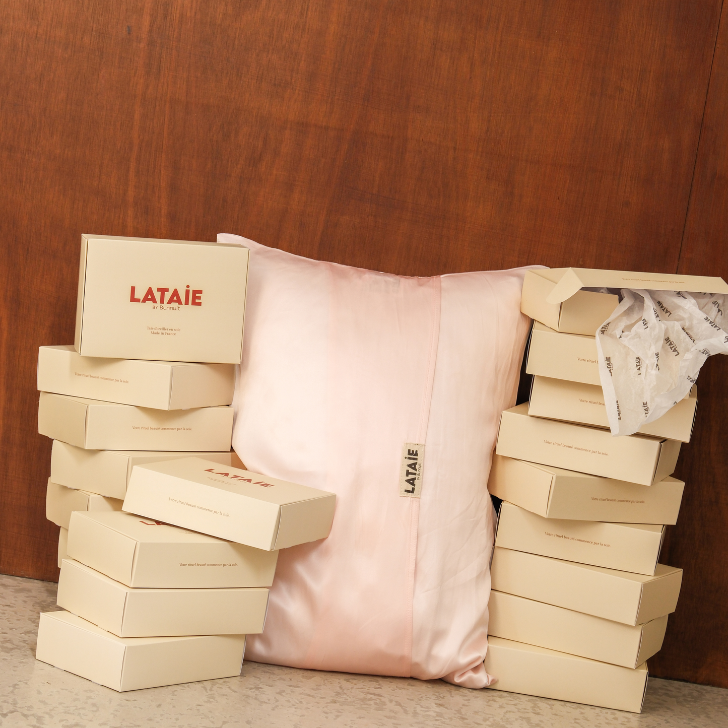 LATAIE - Taie d'oreiller en soie