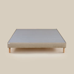 Sommier tapissier L’Indispensable Bonnuit en lin naturel, hauteur 14 cm, vu d'en face